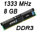 Memria 8 GB 1333MHz PC3-10600 DDR3, Corsair XMS32