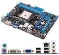 Placa me Asus A55M-E p/ AMD FM2, DDR3, DVI VGA