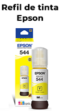 Refil de tinta Epson T544420 amarelo 65 ml p/ L3150