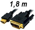 Cabo DVI para HDMI Comtac 9106 1080 dpi com 1,8 m
