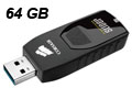 Pendrive Corsair Voyager Slider CMFSL3B-64GB 64GB USB3