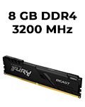 Memria 8GB DDR4 3200MHz Fury Beast KF432C16BB/8