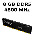 Memria 8GB DDR5 4800MHz Kingston Fury Be. KF548C38BB-8