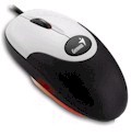 Mouse ptico Genius NetScroll 110 PS/2 preto com cinza