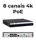 Gravador vdeo NVR Intelbras NVD 3308 P 4K 8 canais PoE