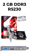 Placa de vdeo PCYes Radeon R5230 2GB DDR3 VGA HDMI DVI