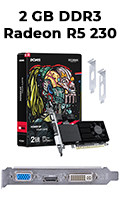 Placa vdeo PCyes Radeon Edge R5230 2GB DDR3 VGA DVI HDMI