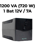 Nobreak 1200VA (720W) Coletek SAFE 1200 8 tom. 1 bat. 7Ah Biv/115V