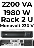 Nobreak rack 2U 2200VA 1980W APC SMT2200I2U-BR 230V sen