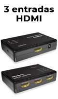 Switch HDMI Comtac 9241 c/ 3 entradas e 1 sada Full HD