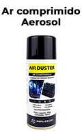 Ar comprimido aerosol p/ limpeza Air Duster 164ml