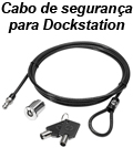 Cabo segurana p/ docking station c/ chave HP AU656AA2