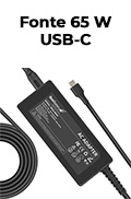 Fonte p/ notebook univ. 65W 5V-20V at� 3,5A USB-C BestBattery2