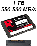 SSD de 1TB Kingston KC 400 SKC400S37/1T 550-530 MB/s2