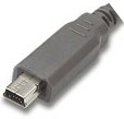 Cabo USB A X mini B-5 1,80 m, 5 pinos, cmeras, celular#98