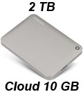 HD externo 2TB Toshiba Canvio Connect II USB3 c/ Cloud#98