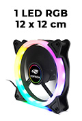 Cooler cores RGB C3Tech F7-L200RGB 120x120mm 12V