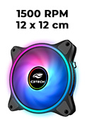Cooler cores RGB C3Tech F7-L250RGB 120x120mm 12V 6pinos2
