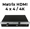 Matrix HDMI 4K 2K com 4 entradas e 4 sadas Flexport