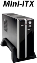 Gabinete mini ITX K-Mex GI-9E8C c/ fonte Flex ATX 150W