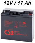 Bateria CSB GP12170 12VDC 17Ah 80W longa vida 5 anos