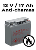 Bateria CSB GP12170FR 12VDC 17Ah 80W longa vida 5 anos chama retardant2