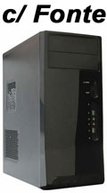 Gabinete micro ATX K-Mex GX-69C1 preto c/ fonte 200W#100