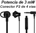Headset c/ microfone HP Intra H150 preto, P2 3,5mm 3mW2