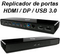 Replicador de portas HP 3005PR USB3 p/ 6USB HDMI DP Eth#100
