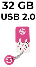 Pendrive Flash Drive 32GB HP v178p Pink USB 2.0 
