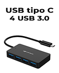 HUB USB-C C3Tech HU-C310BK com 4 portas USB 3.0 tipo A9