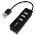 HUB USB 2.0 3 portas c/ rede Ethernet RJ-45 Comtac 92872