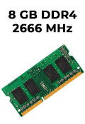 Memria 8GB DDR4 2666MHz Kingston SODIMM KVR26S19S8/8