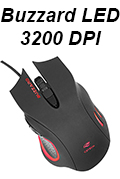 Mouse óptico Gamer C3Tech Buzzard LED 3200dpi fio nylon#30