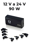 Fonte notebook 90W C3Tech NB-90P 12-24V USB 8 conectore