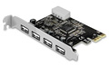 Placa PCI-e c/ 4 portas USB 2.0 Comtac 9295 Alto perfil#100
