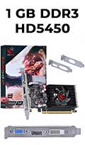 Placa vídeo PCYes AMD Radeon HD5450 1GB 64 HDMI DVI VGA#98