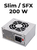 Fonte de PC padro SFX 200W reais C3Tech PS-201SFX