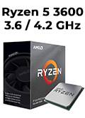 Processador AMD Ryzen 5 3600 3.6/4.2GHz 3G 6 Cores AM42