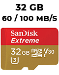 MemoryCard 32GB MicroSDHC UHS-I Sandisk 60/100MB/s2
