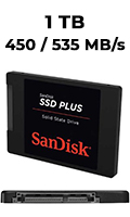 SSD 1000GB Sandisk SSD Plus 450MB/535MB/s 20X2