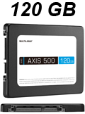 HD SSD 2,5 pol. 120GB Multilaser SS100 500/540 MBps#100