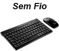 Mini teclado 27 cm e mouse sem fio Multilaser TC184#100