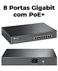 Switch de Mesa/Rack TP-Link TL-SG1008MP Gigabit de 8 Portas PoE mais2