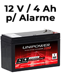 Bateria p/ Alarme 12V Unipower UP12 Alarme 4Ah#15