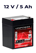 Bateria chumbo-acido Unipower UP1250, 12V, 5Ah, F187#10