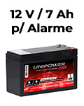 Bateria p/ alarme, Unipower UP1270SEG, 12V, 7Ah, F187#30