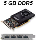Placa de vídeo prof. PNY Quadro P2000 5GB DDR5 4DP #98