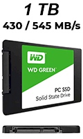 SSD 1TB WD Green WDS100T2G0A 6Gbps 430MB/s, 545MB/s2
