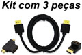 Kit Cabo HDMI 1.4 Multilaser WI289 c/ Adap T e L 1,8m2